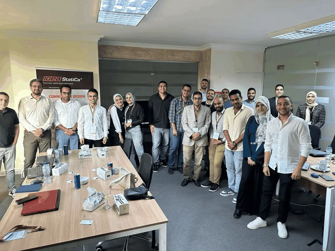 Attendees and the SWUT team at the IDEA StatiCa Coffee & Learn session