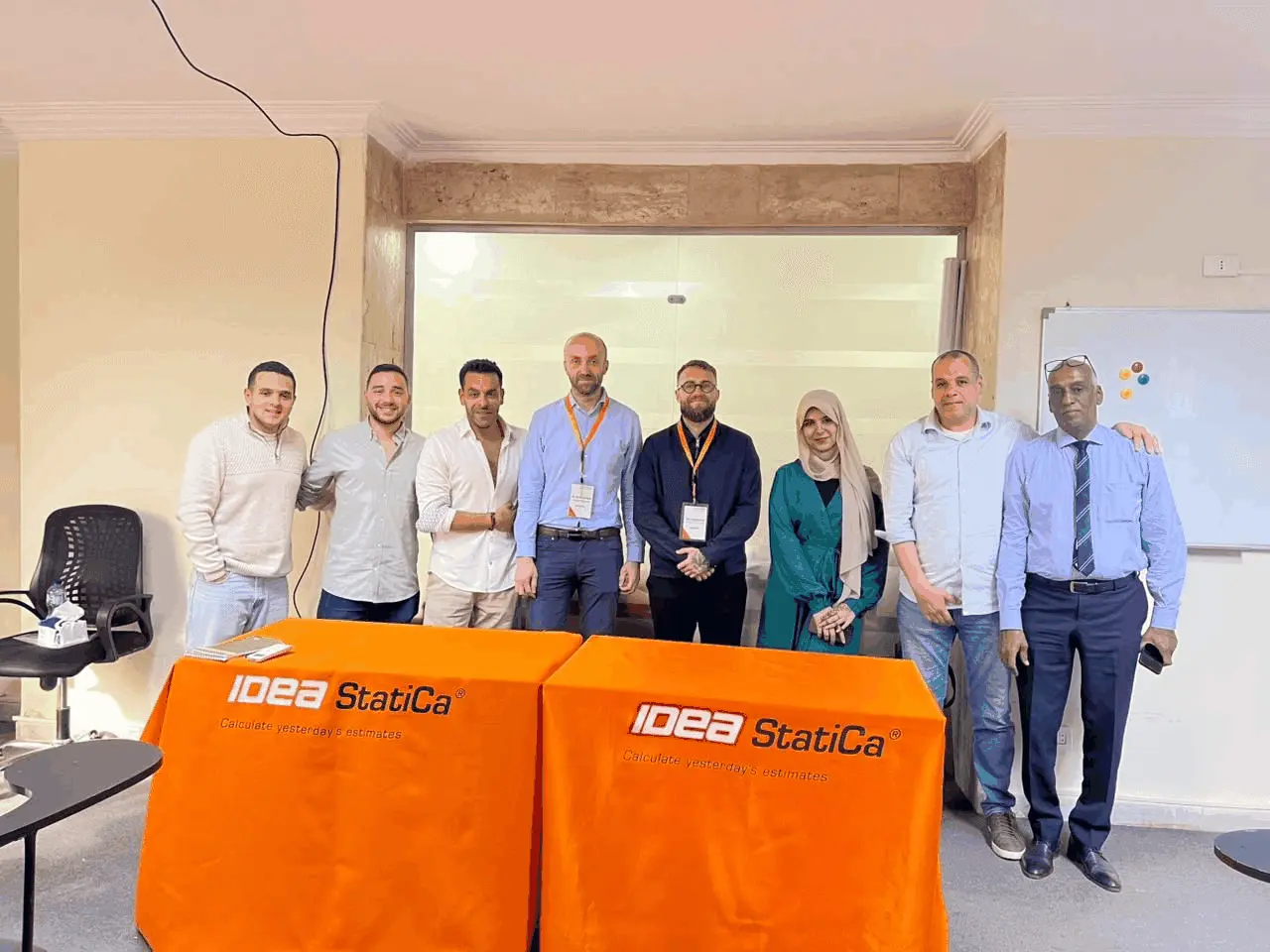 SWUT Solutions team with IDEA StatiCa speakers Martin Horáček and Lukáš Juříček