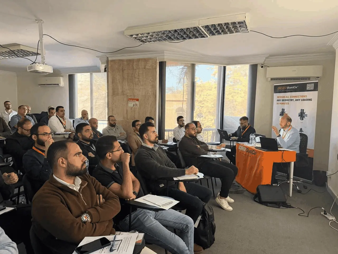Attendees following an IDEA StatiCa presentation at SWUT Solutions